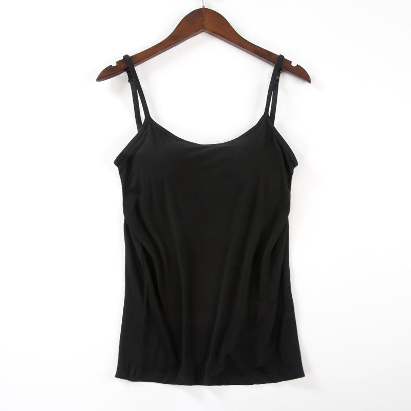 All-in-one camisole with chest pad