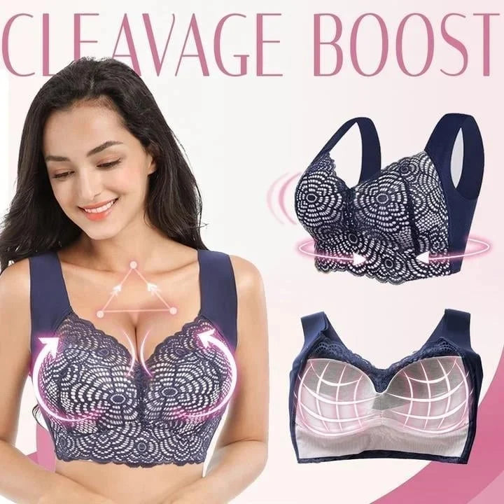 [🎁Exclusive discount store of Mother's Day🎁 ]Stretch Full-Figure Seamless Lace Trim Bra-🔥Buy 2 SAVE 10% & FREE SHIPPING